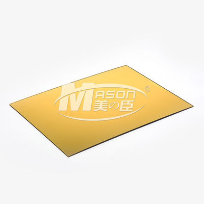 2mm 3mm 5mm الشظية والذهبية ورقة الاكريليك مرآة 1220x2440mm