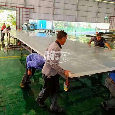 8850x3150mm 70mm ورقة أكريليك حوض السمك لحمام السباحة الزخرفية
