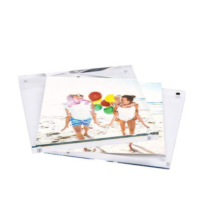 Clear Perspex 4x6 '' إطار صورة مغناطيسي أكريليك قسم المنزل