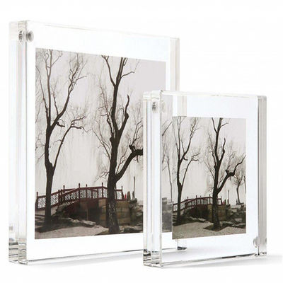Clear Perspex 4x6 '' إطار صورة مغناطيسي أكريليك قسم المنزل