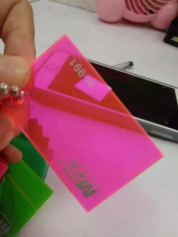 لون 3 مم 5 مم حار بيع لوحة الاكريليك ورقة الاكريليك اللون الوردي