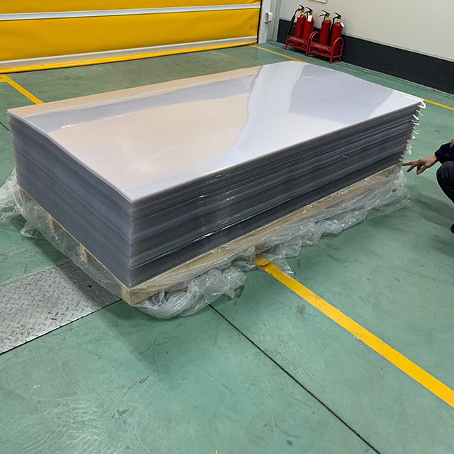 Antiscratch 4x8 Ft رقيقة لوحة الديكور ورقة PETG عالية اللمعان للتزيين
