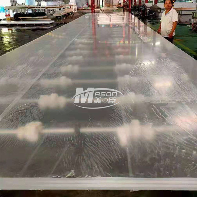 8850x3150mm 70mm ورقة أكريليك حوض السمك لحمام السباحة الزخرفية