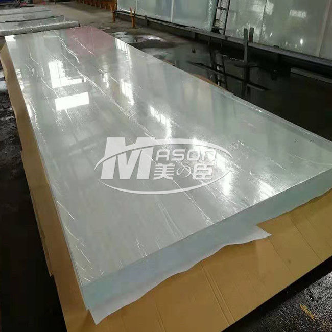 100٪ فيرجن لوسيت سميكة 12700x2450mm حوض السمك ورقة شفافة المصبوب